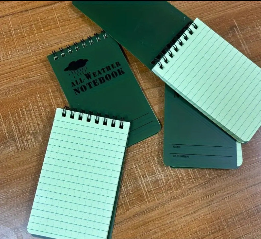 All weather write in rain note pad