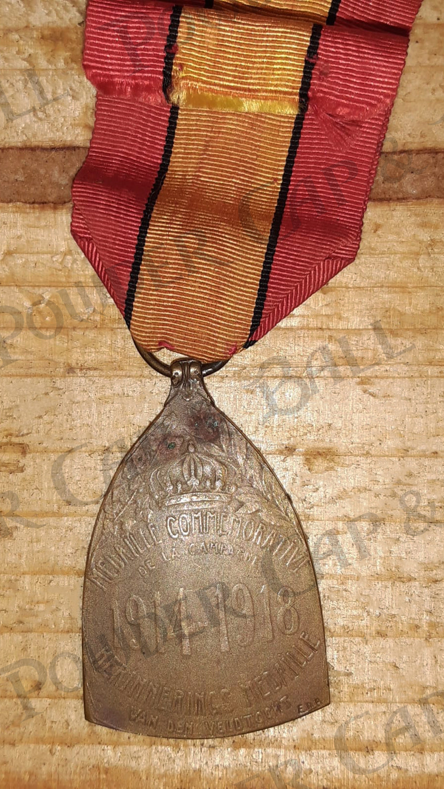 Belgian commemorative war medal 1914-1918 WW1